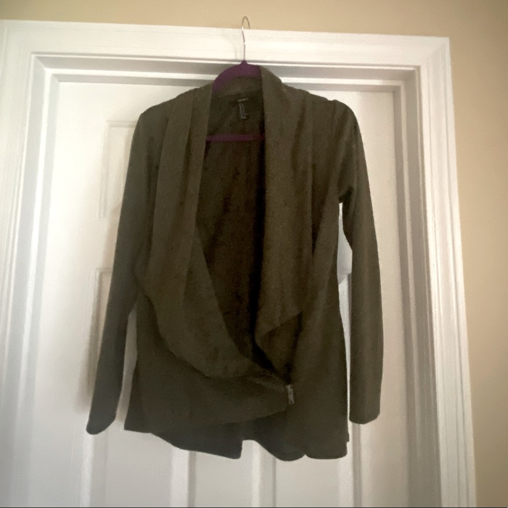 Army Green Cardigan